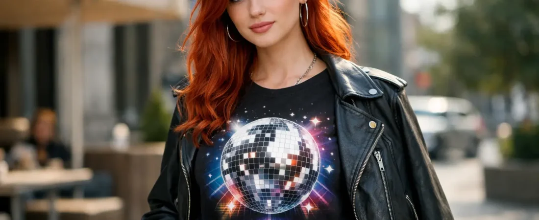 How to Style a Disco Mirror Graphic T Shirt