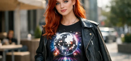 How to Style a Disco Mirror Graphic T Shirt