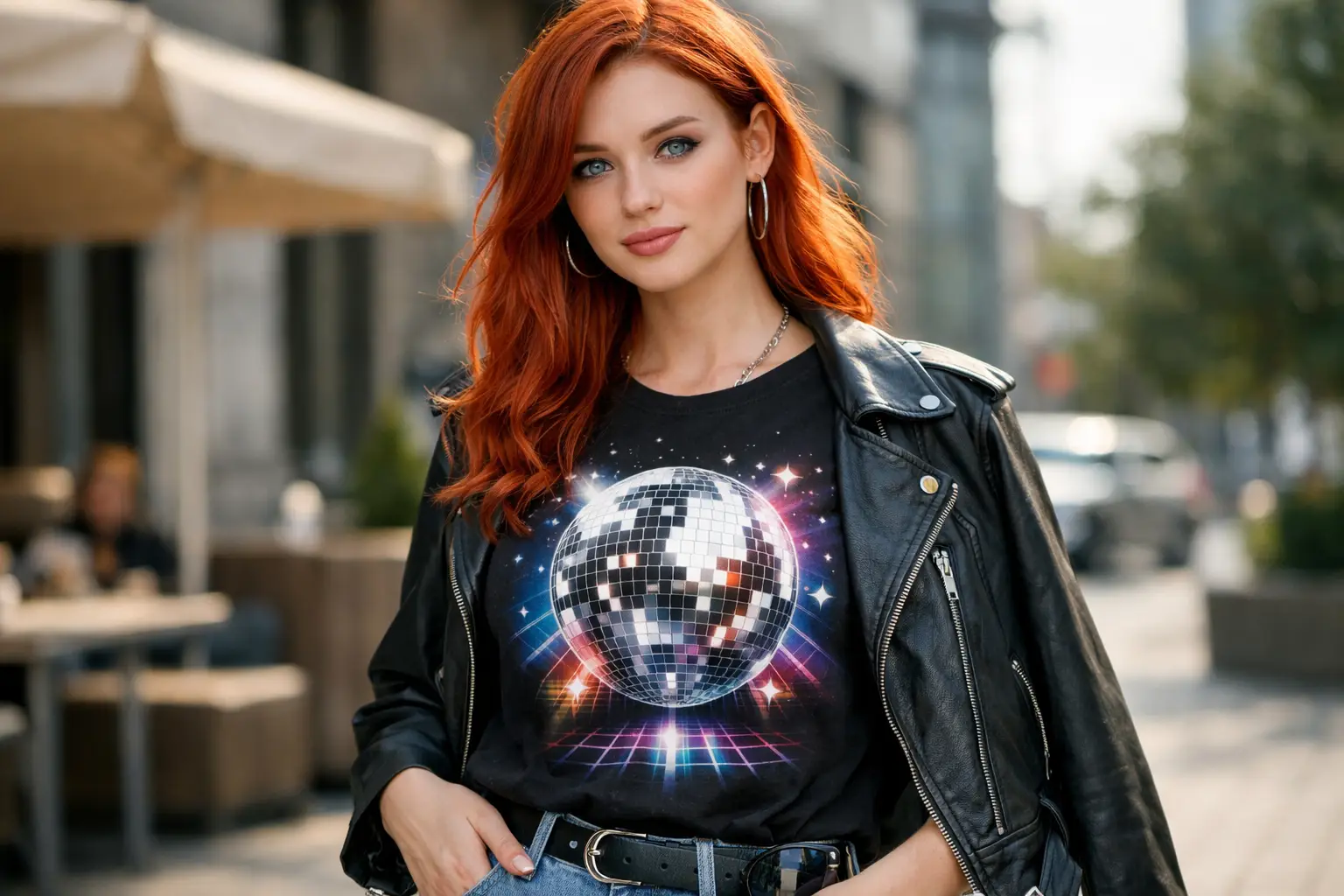 How to Style a Disco Mirror Graphic T Shirt