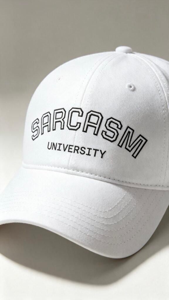 Sarcasm University Baseball Cap