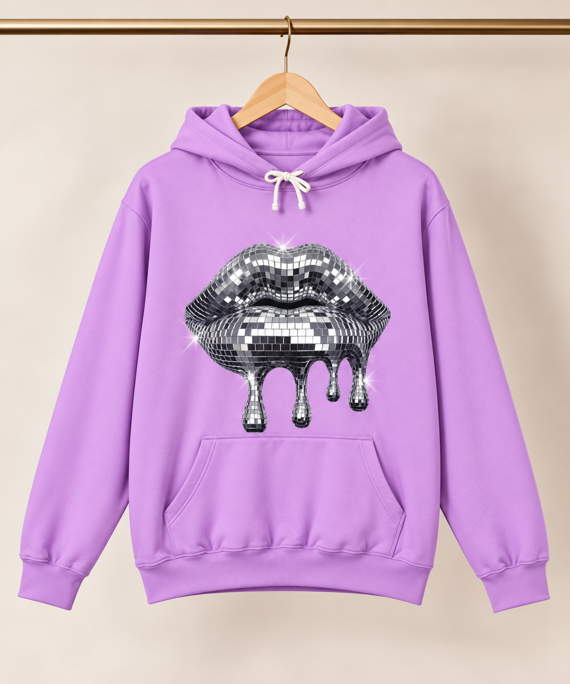 Even My Stress Has Glitter Lip Drip Hoodie - Image 2