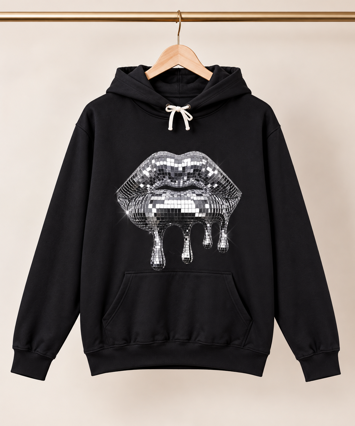 Even My Stress Has Glitter Lip Drip Hoodie - Image 4